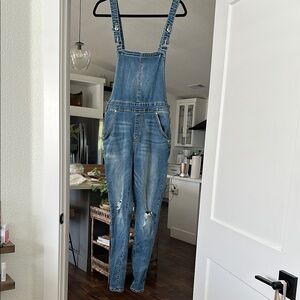Stylish Blue Denim Overalls